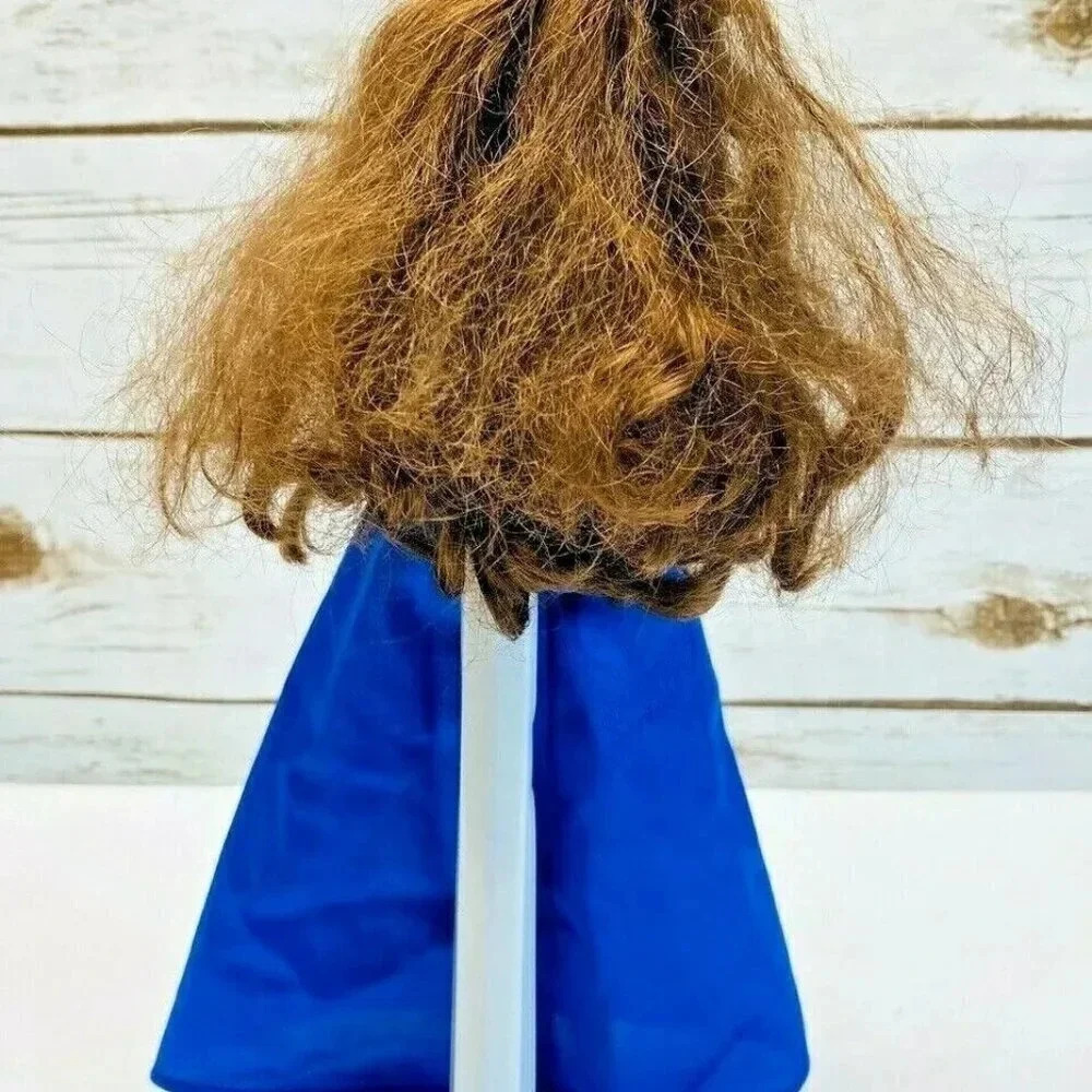 DISNEY MEGARA HERCULES Fashion Barbie Doll Long Brunette Blue Gown 12" Tall Used - Picture 7 of 12